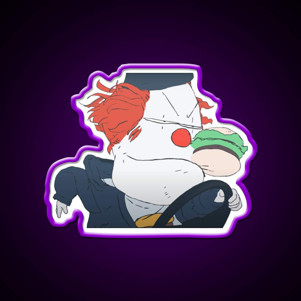 Steve Burger Fast Food Led Neon Sign For Burger Place Rgb Color