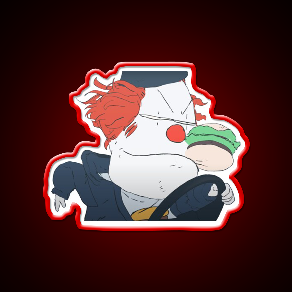 Steve Burger Fast Food Led Neon Sign For Burger Place Rgb Color