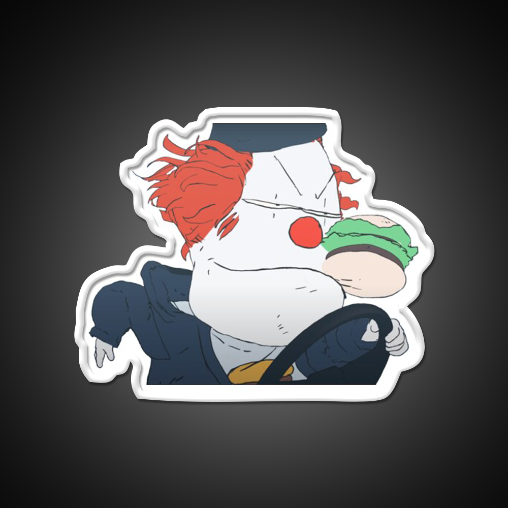 Steve Burger Fast Food Led Neon Sign For Burger Place Rgb Color