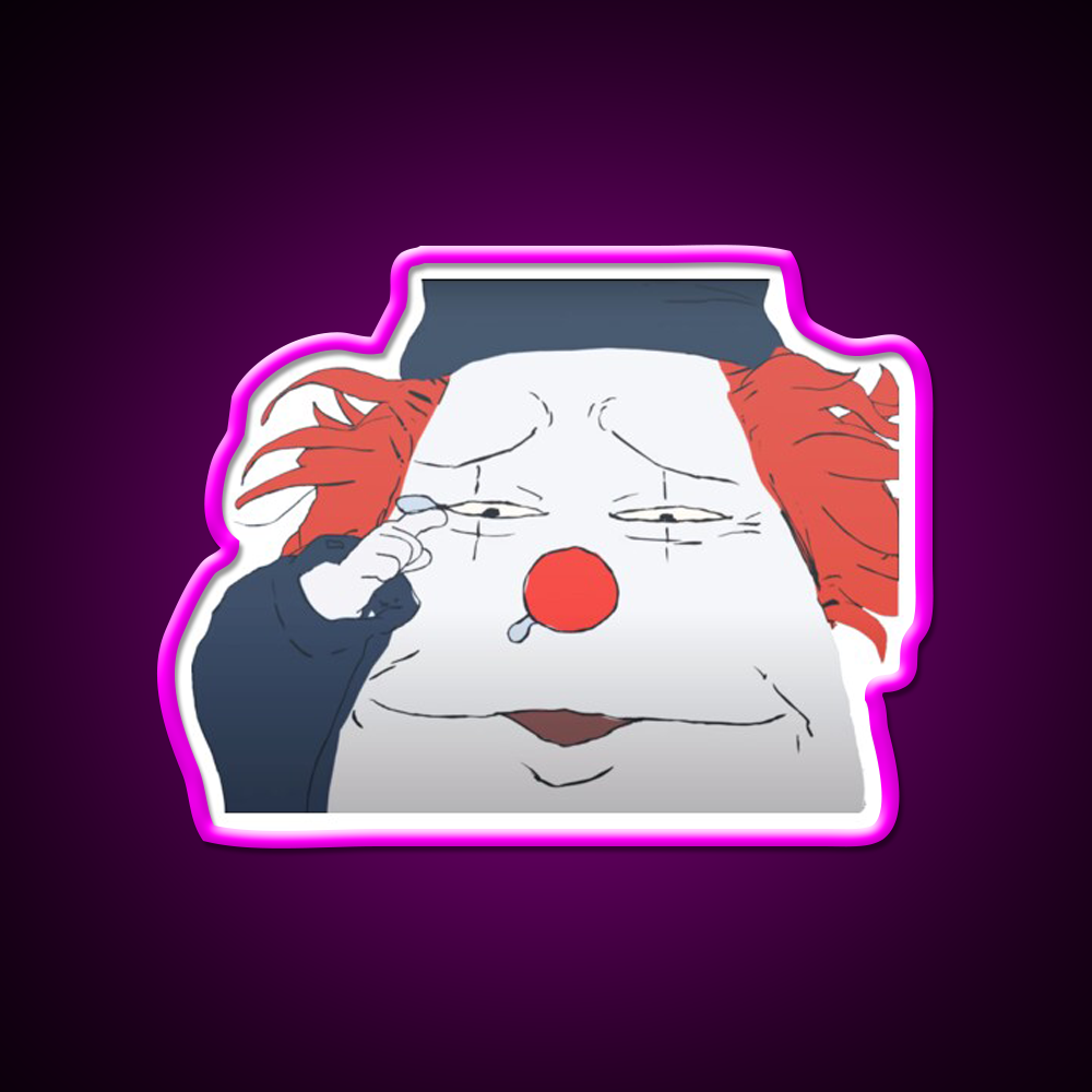 Steve Cry Fast Food Led Neon Sign For Burger Place Rgb Color