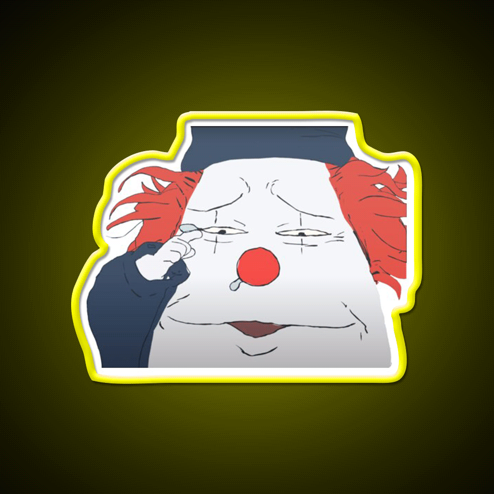 Steve Cry Fast Food Led Neon Sign For Burger Place Rgb Color