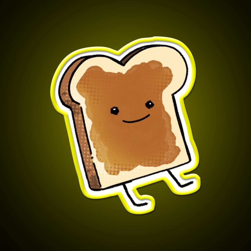 Stiker Peanut Butter Snack Food Led Neon Sign Rgb Color - Shineneon