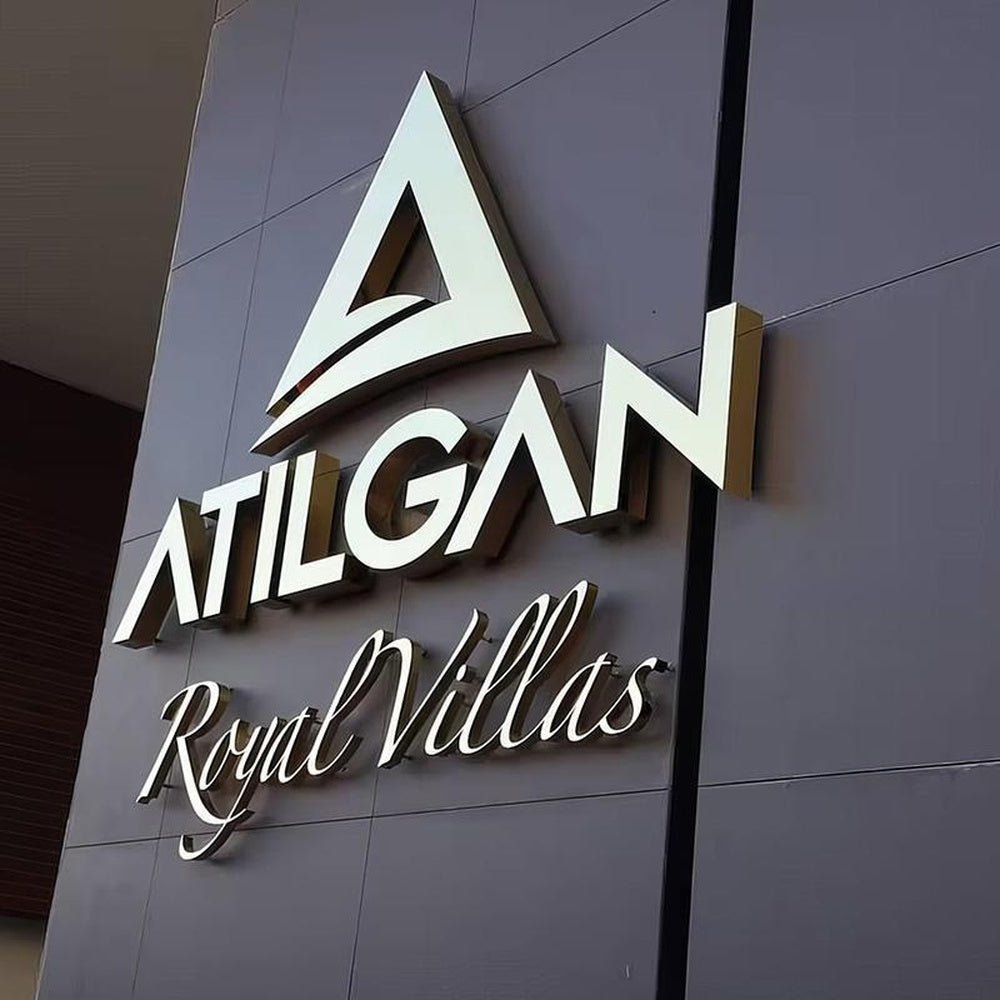 Stilgan Royal Villas 3D Frontlit Letters Metal Led Sign - Shineneon