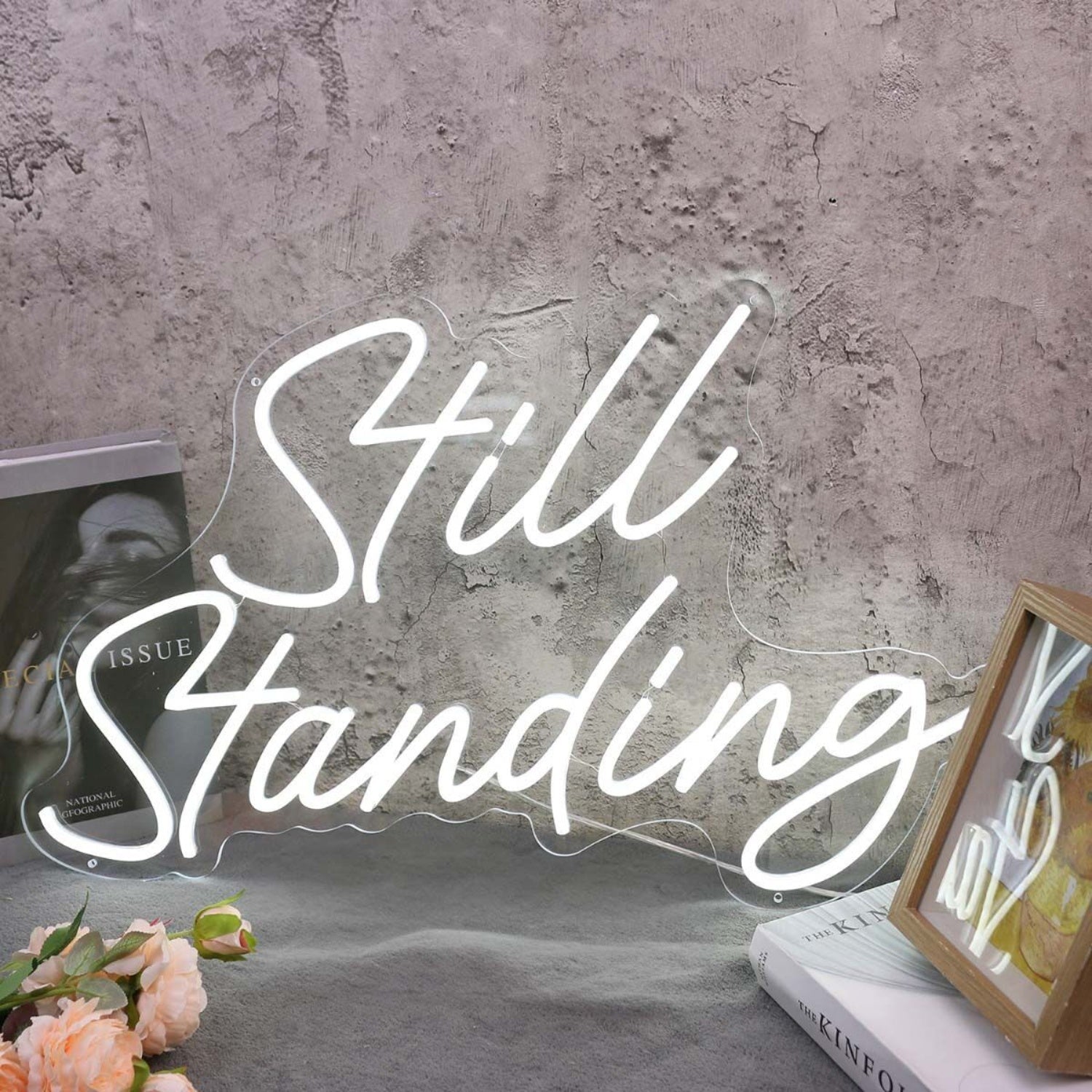 Still Standing White Led Neon Sign - Shineneon