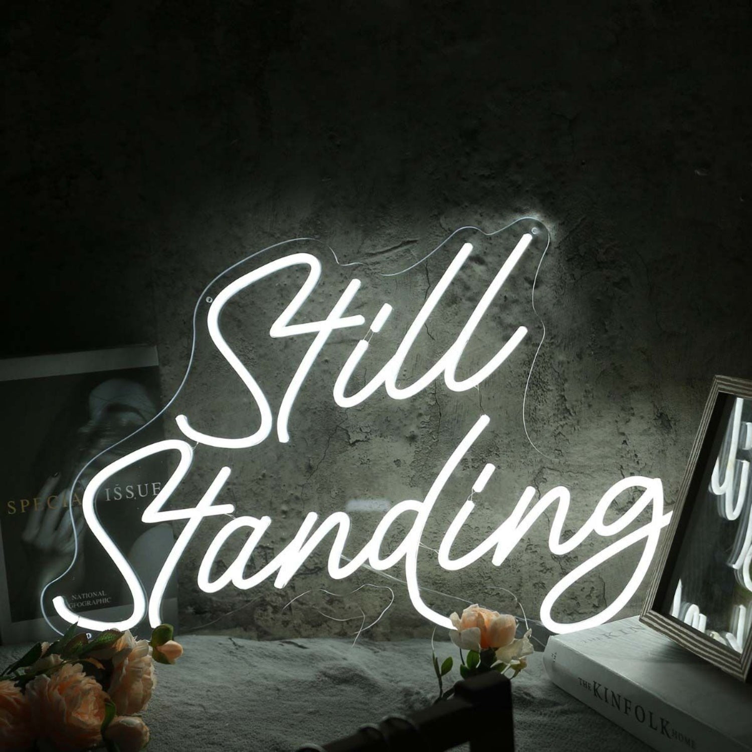 Still Standing White Led Neon Sign - Shineneon