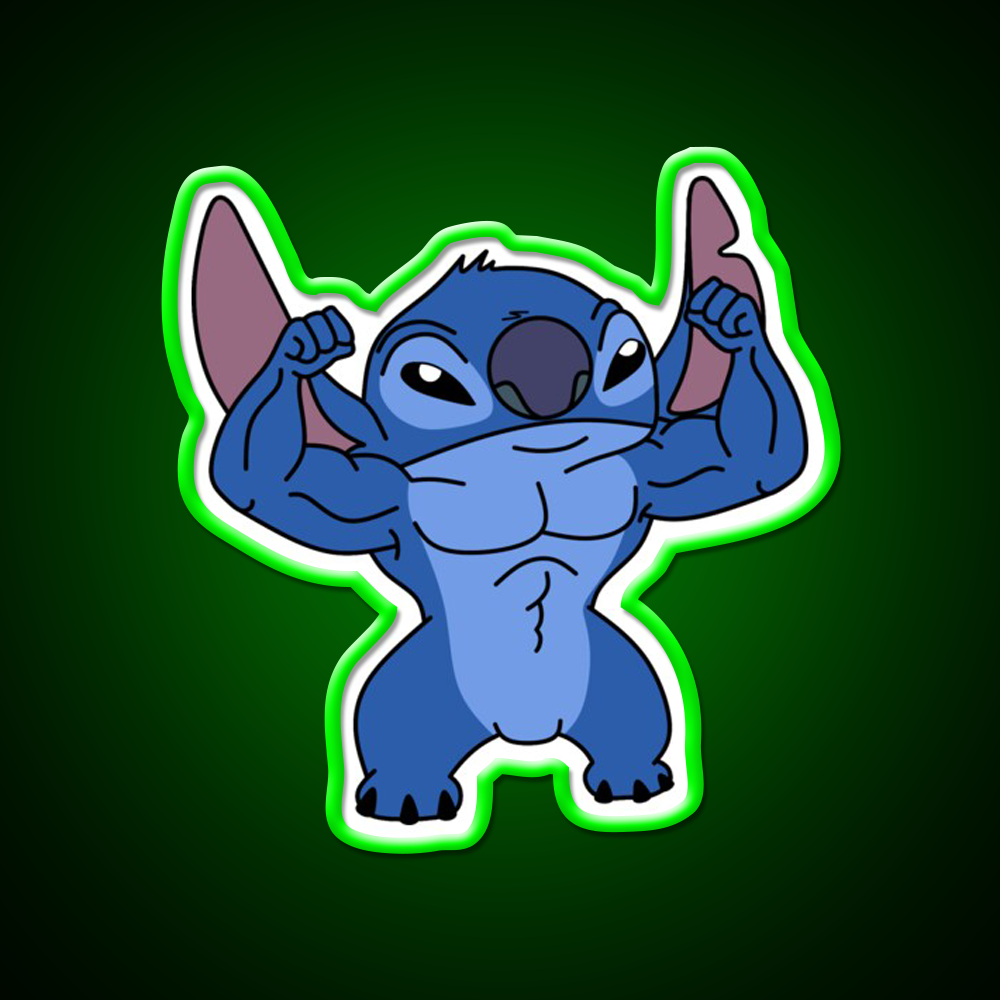 Stitch Gym Fitness Led Neon Sign Rgb Color