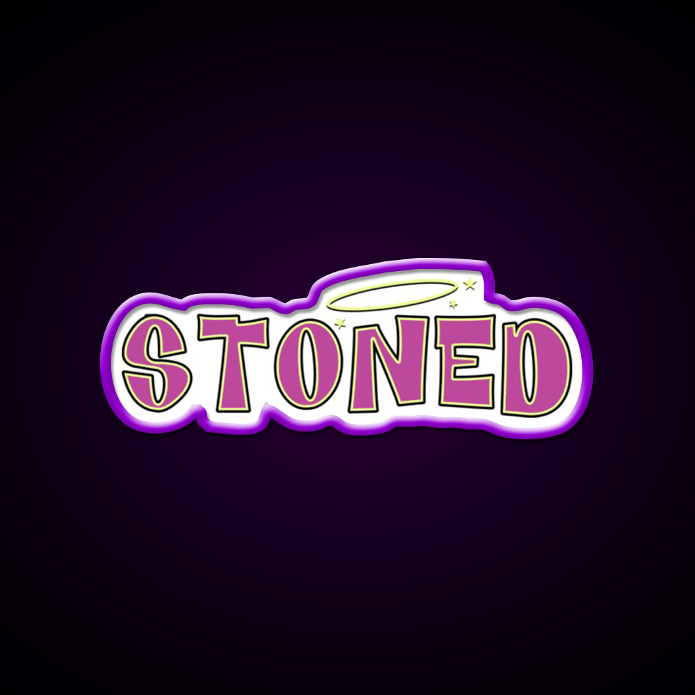 Stoned Bratz Vibes Hemp Inspired Green Leaf Led Neon Sign Rgb Color - Shineneon