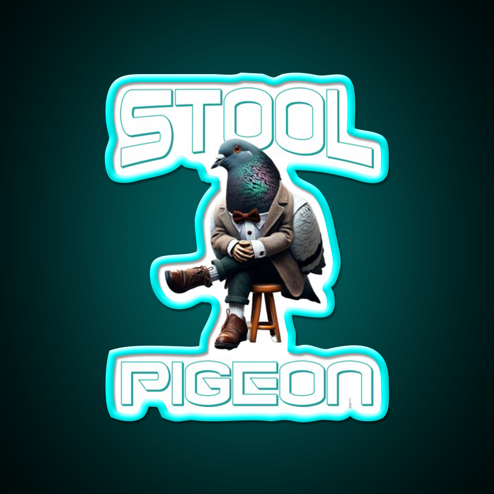 Stool Pigeon Man Cave Bar Led Neon Sign