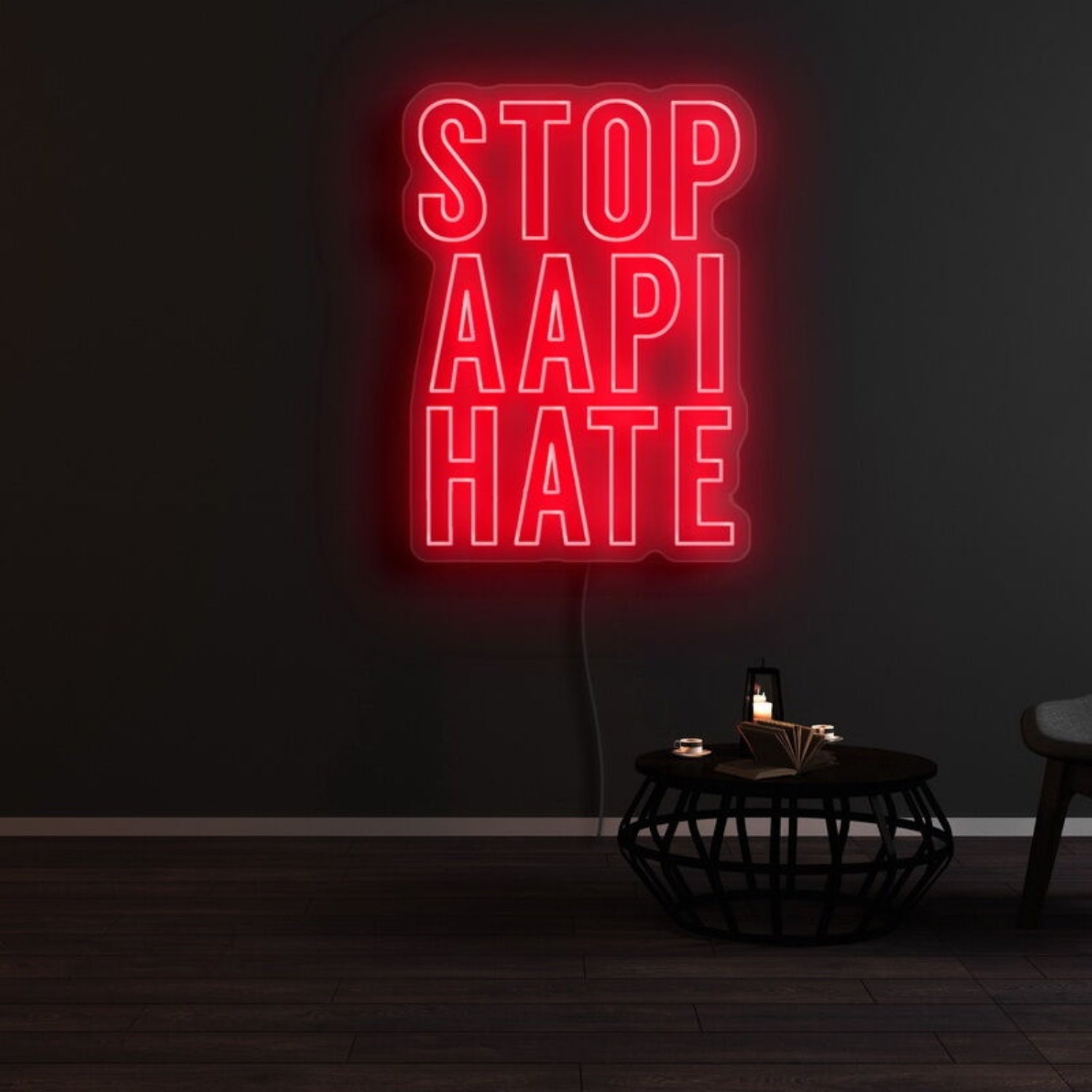 Stop Aapi Hate Led Neon Sign - Shineneon