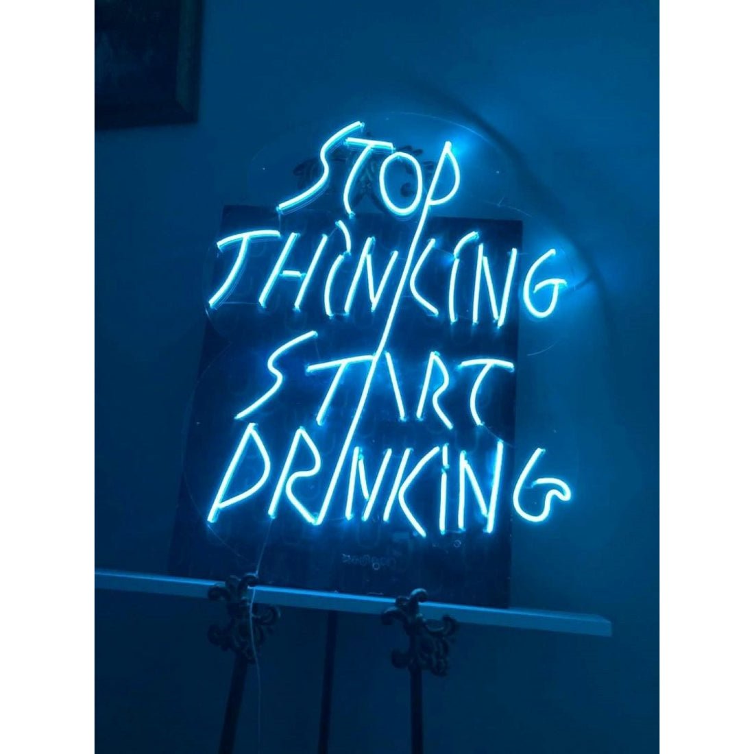 Stop Thinking Start Drinking Led Sign Business Neon Signs - Shineneon