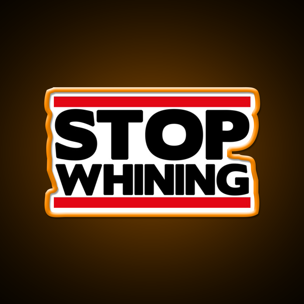 Stop Whining Gym Fitness Led Neon Sign Rgb Color - LED neon sign view 6