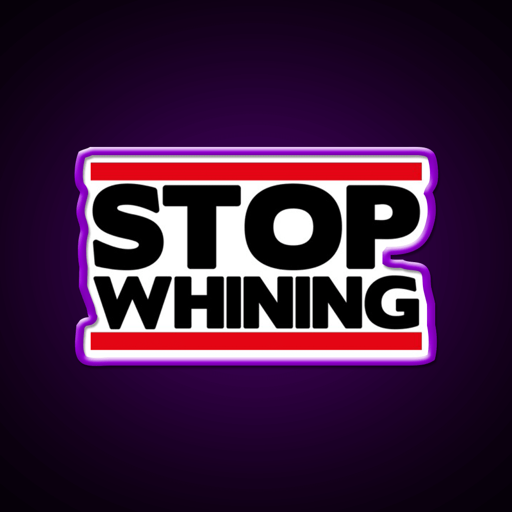 Stop Whining Gym Fitness Led Neon Sign Rgb Color - Shineneon