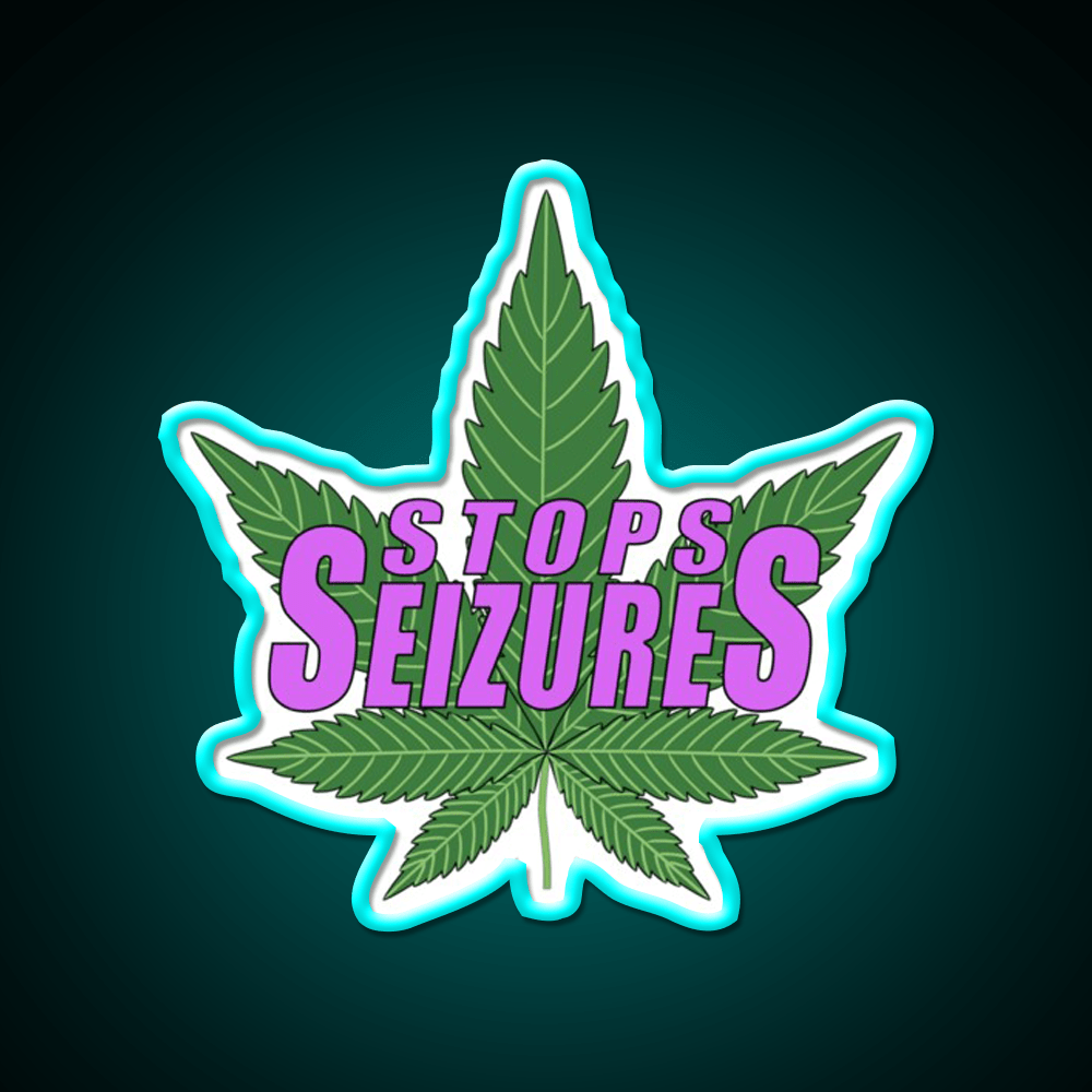 Stops Seizures Hemp Inspired Green Leaf Led Neon Sign Rgb Color - Shineneon