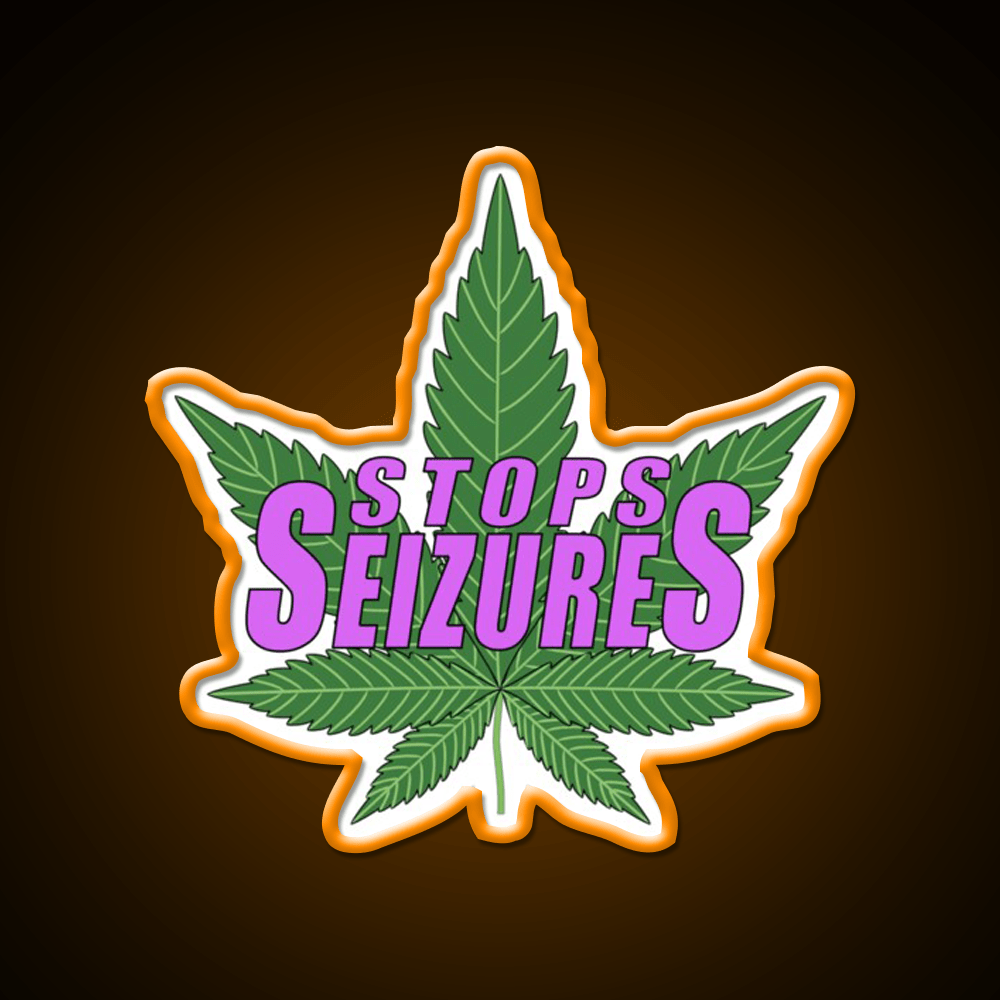 Stops Seizures Hemp Inspired Green Leaf Led Neon Sign Rgb Color - Shineneon