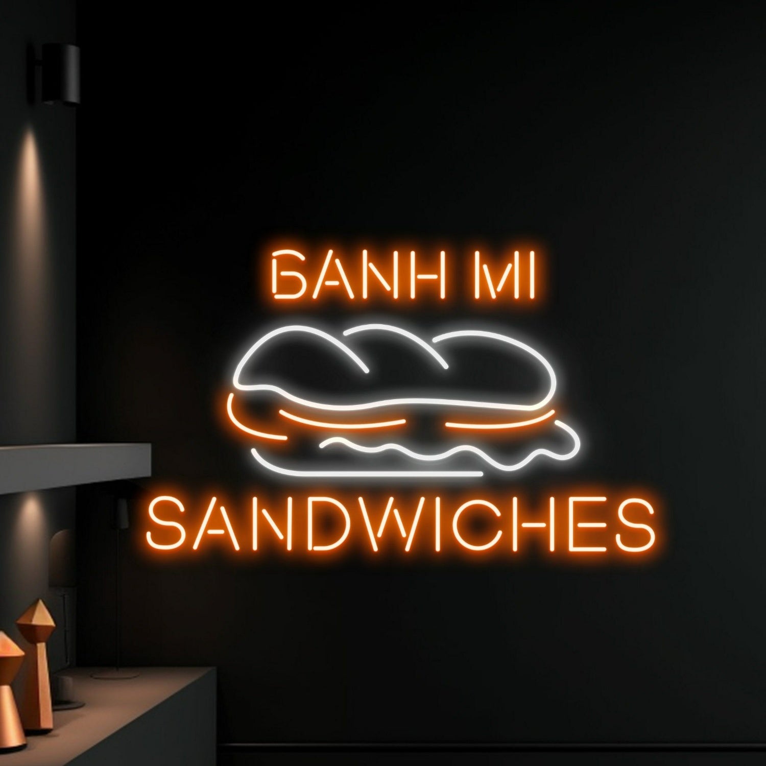 Store Bar Or Food Corner With The Banh Mi Sandwiches Restaurant Led Neon Sign | Shineneon