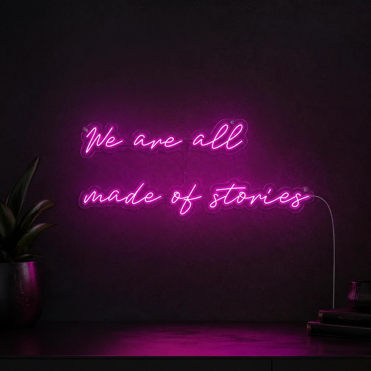 Stories Quote Neon Sign LED Neon Sign main product image