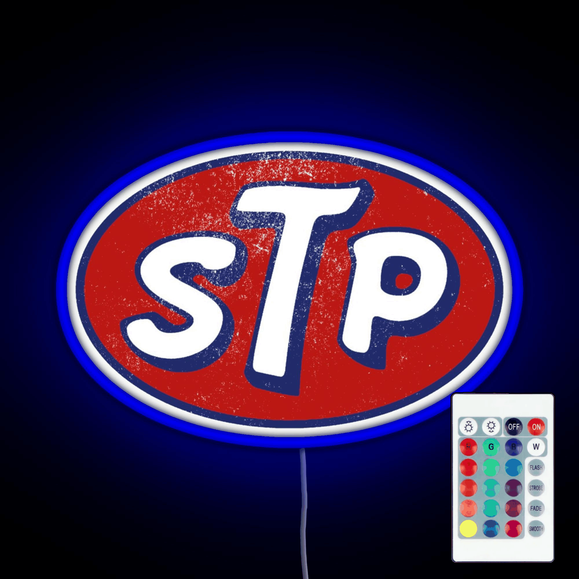 Stp March Logo Vintage Rgb Led Neon Sign Pop Wall Art