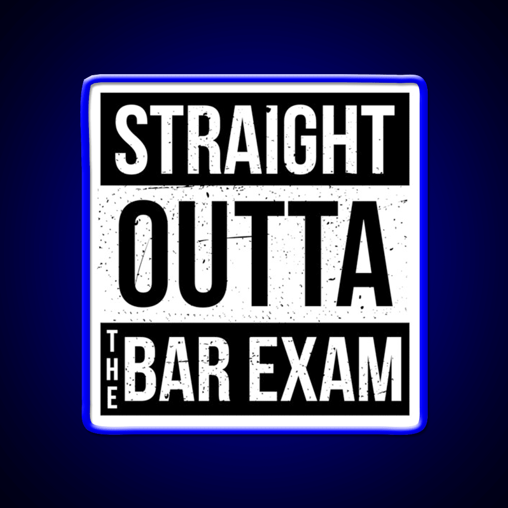 Straight Outta The Bar Exam Man Cave Bar Led Neon Sign - Shineneon