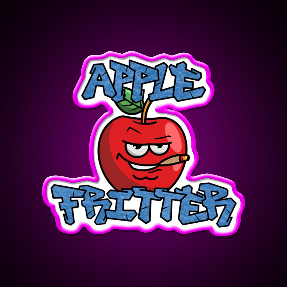 Strain Series Apple Fritter Hemp Inspired Green Leaf Led Neon Sign Rgb Color - Shineneon