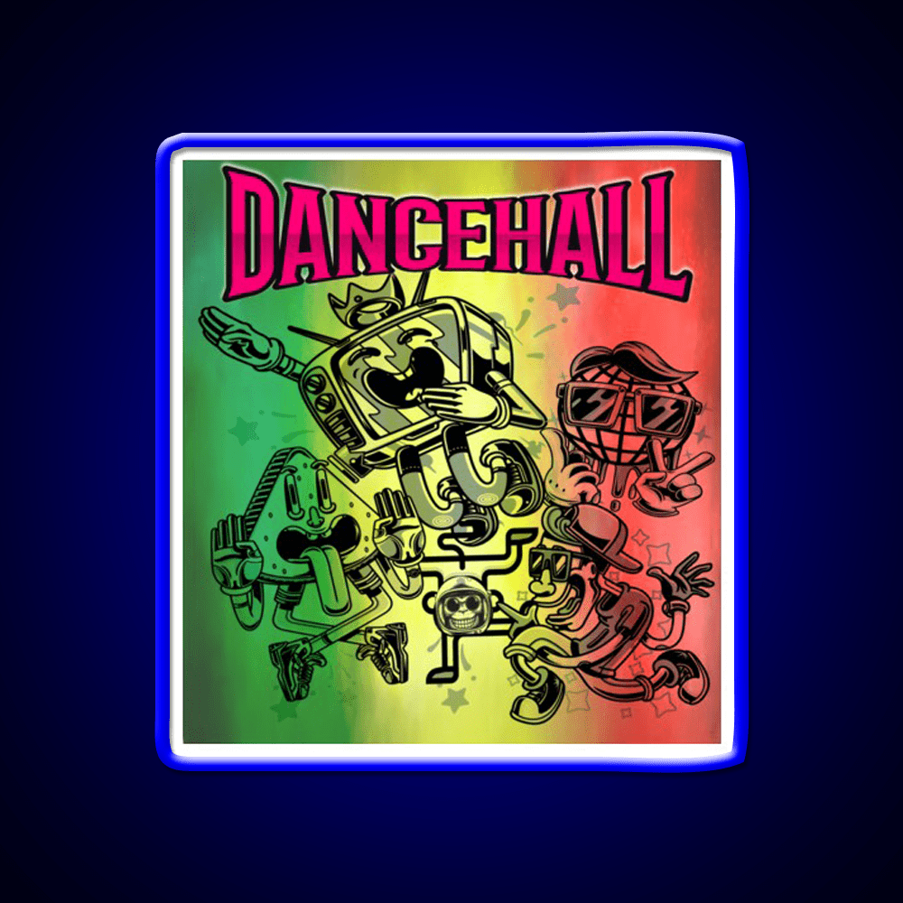 Strains Dancehall Hemp Inspired Green Leaf Led Neon Sign Rgb Color - Shineneon