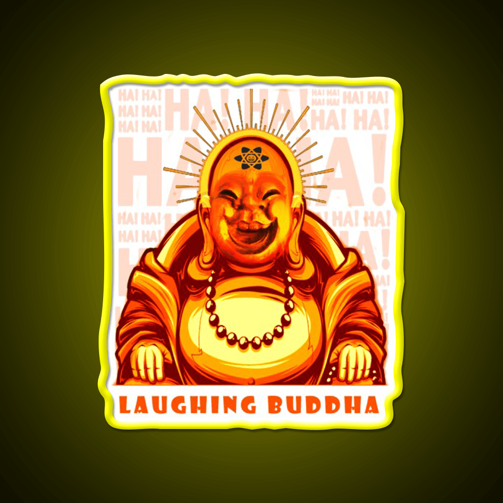 Strains Laughing Buddah Hemp Inspired Green Leaf Led Neon Sign Rgb Color - Shineneon