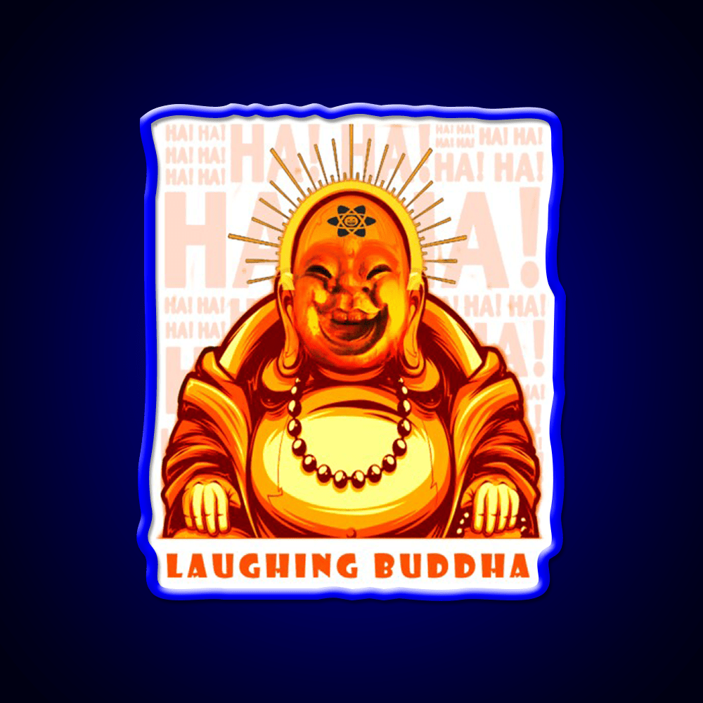 Strains Laughing Buddah Hemp Inspired Green Leaf Led Neon Sign Rgb Color - Shineneon