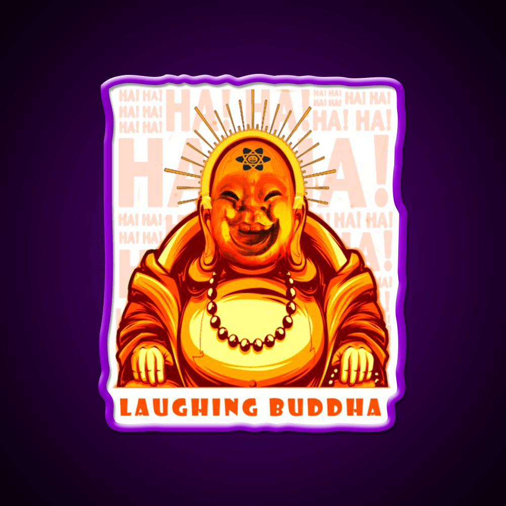 Strains Laughing Buddah Hemp Inspired Green Leaf Led Neon Sign Rgb Color - Shineneon