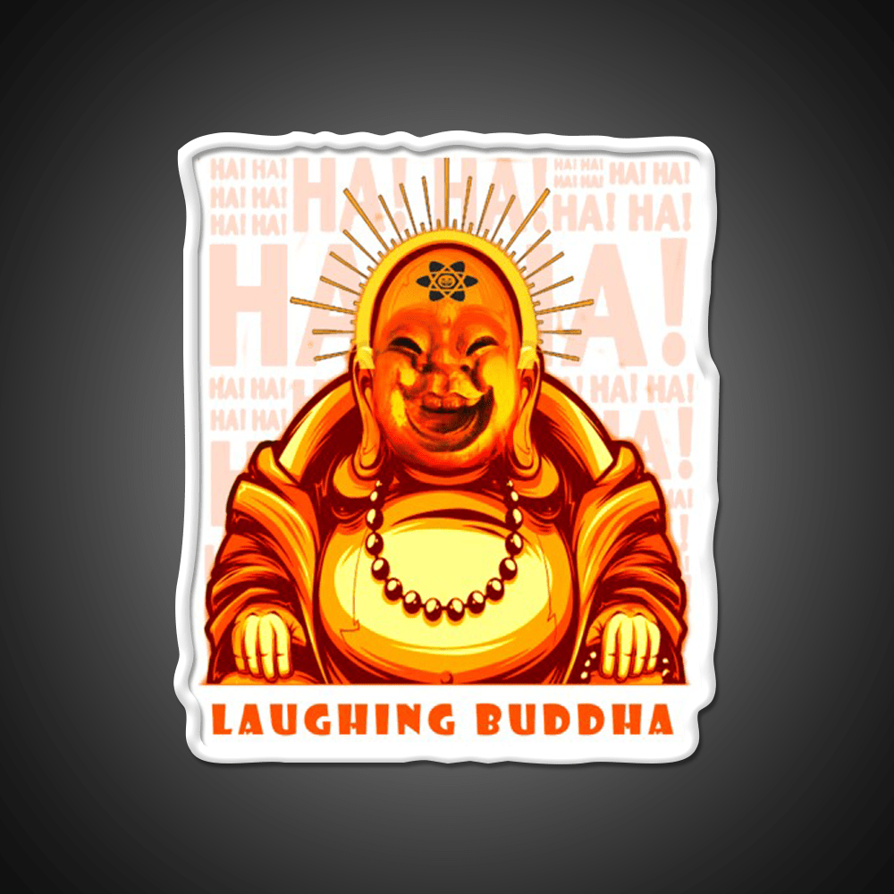 Strains Laughing Buddah Hemp Inspired Green Leaf Led Neon Sign Rgb Color - Shineneon