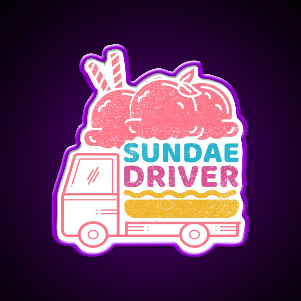 Strains Sundae Driver Hemp Inspired Green Leaf Led Neon Sign Rgb Color - LED neon sign view 9
