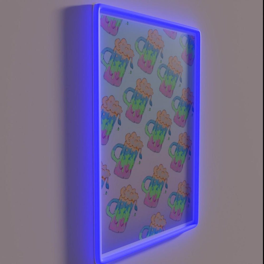 Strange Brew Blue Green Gradient Rgb Led Neon Sign - Shineneon