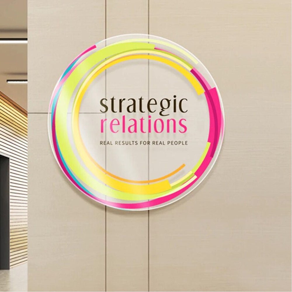 Strategic Relations Acrylic Business Logo Sign - Shineneon