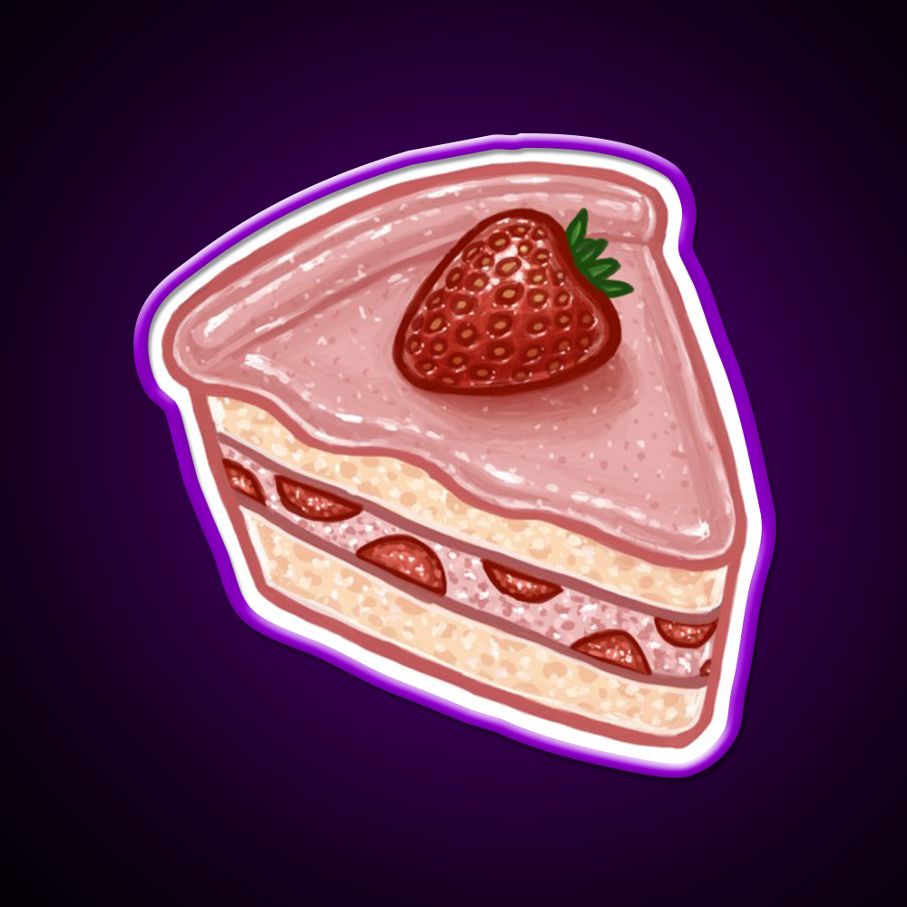 Strawberries Tree Fast Food Led Neon Sign For Burger Place Rgb Color