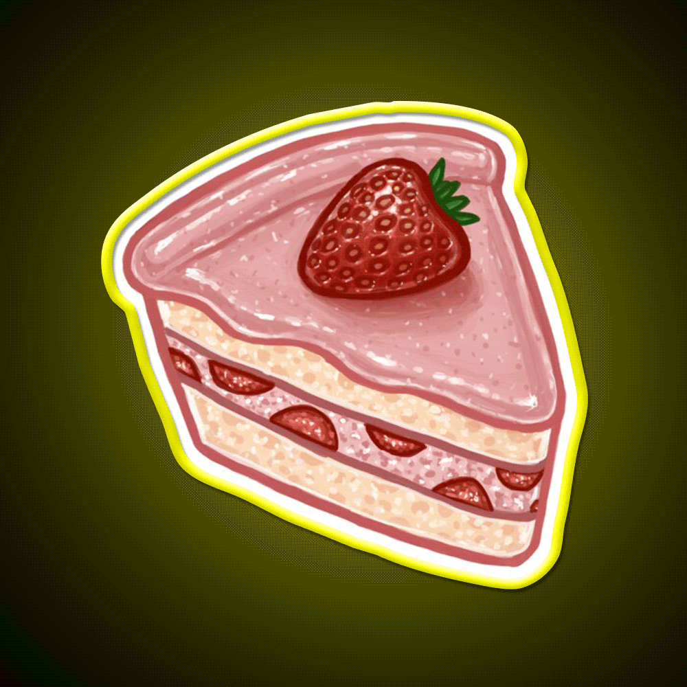 Strawberries Tree Fast Food Led Neon Sign For Burger Place Rgb Color