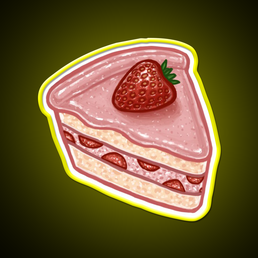 Strawberries Tree Fast Food Led Neon Sign For Burger Place Rgb Color