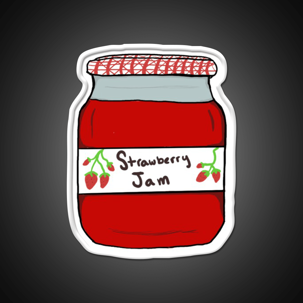 Strawberry Jam Snack Food Led Neon Sign Rgb Color - Shineneon