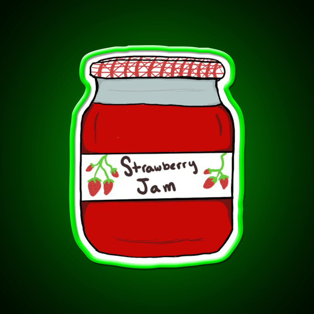 Strawberry Jam Snack Food Led Neon Sign Rgb Color - Shineneon