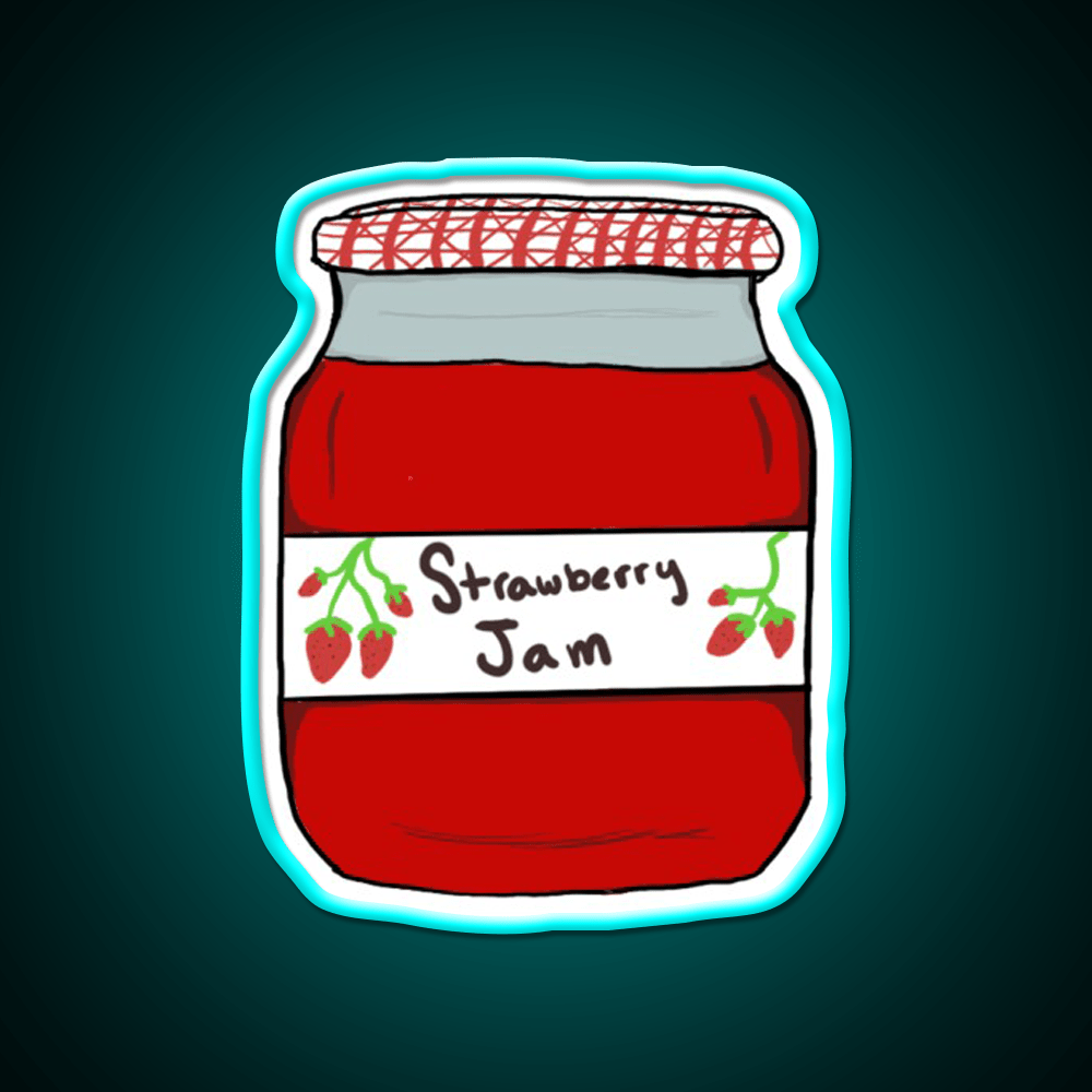 Strawberry Jam Snack Food Led Neon Sign Rgb Color - Shineneon