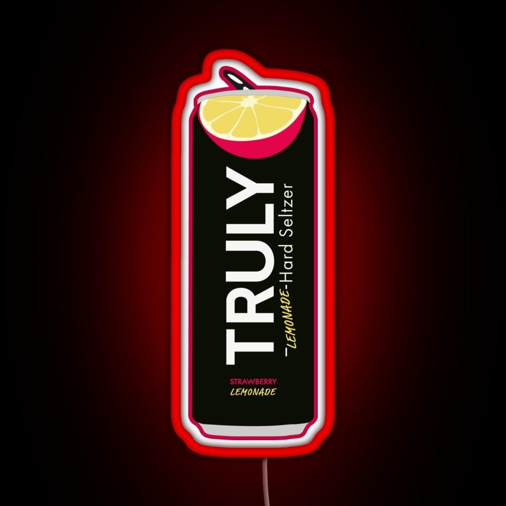 Strawberry Lemonade Truly Rgb Led Neon Sign Pop Wall Art - Shineneon