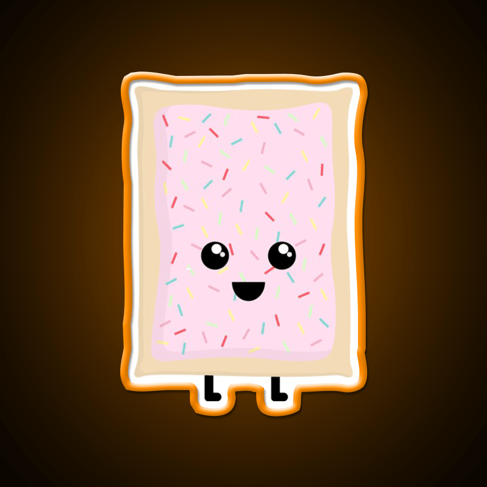 Strawberry Milkshake Pop Tart Snack Food Led Neon Sign Rgb Color - Shineneon
