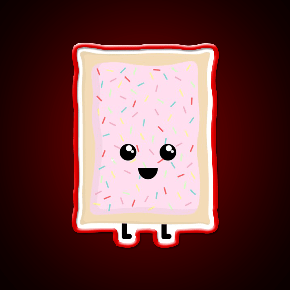 Strawberry Milkshake Pop Tart Snack Food Led Neon Sign Rgb Color - Shineneon