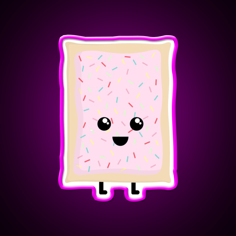 Strawberry Milkshake Pop Tart Snack Food Led Neon Sign Rgb Color - Shineneon
