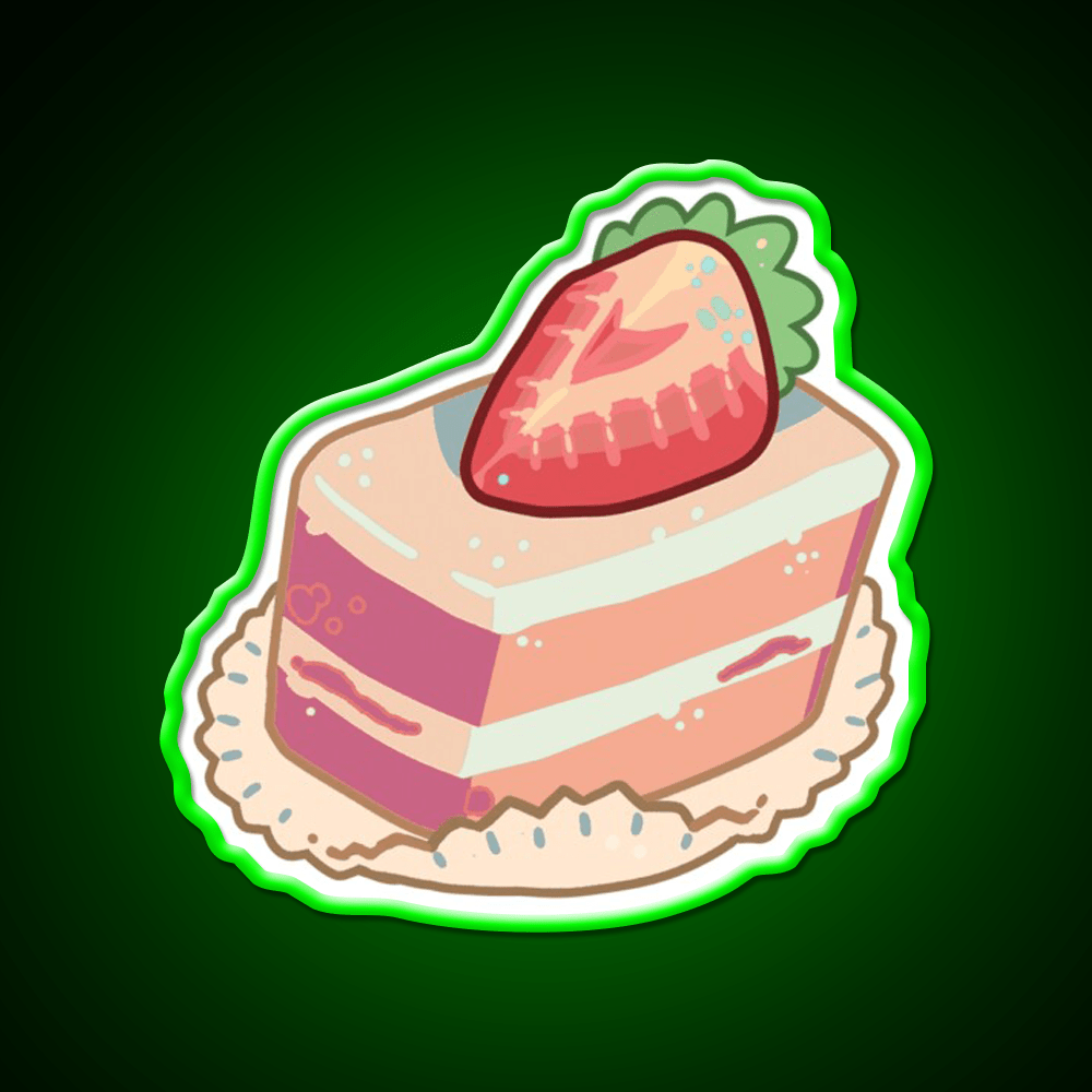 Strawberry Shortcake Food Snack Food Led Neon Sign Rgb Color - Shineneon