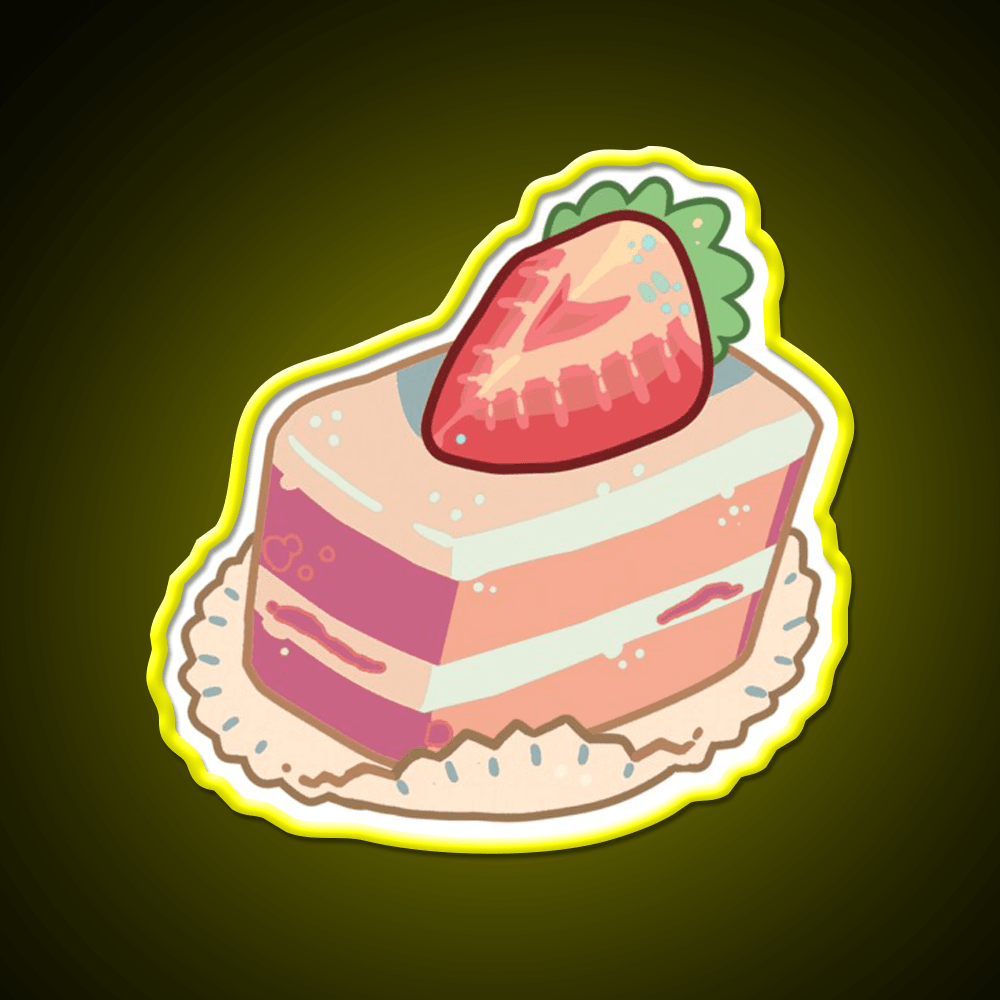 Strawberry Shortcake Food Snack Food Led Neon Sign Rgb Color - Shineneon