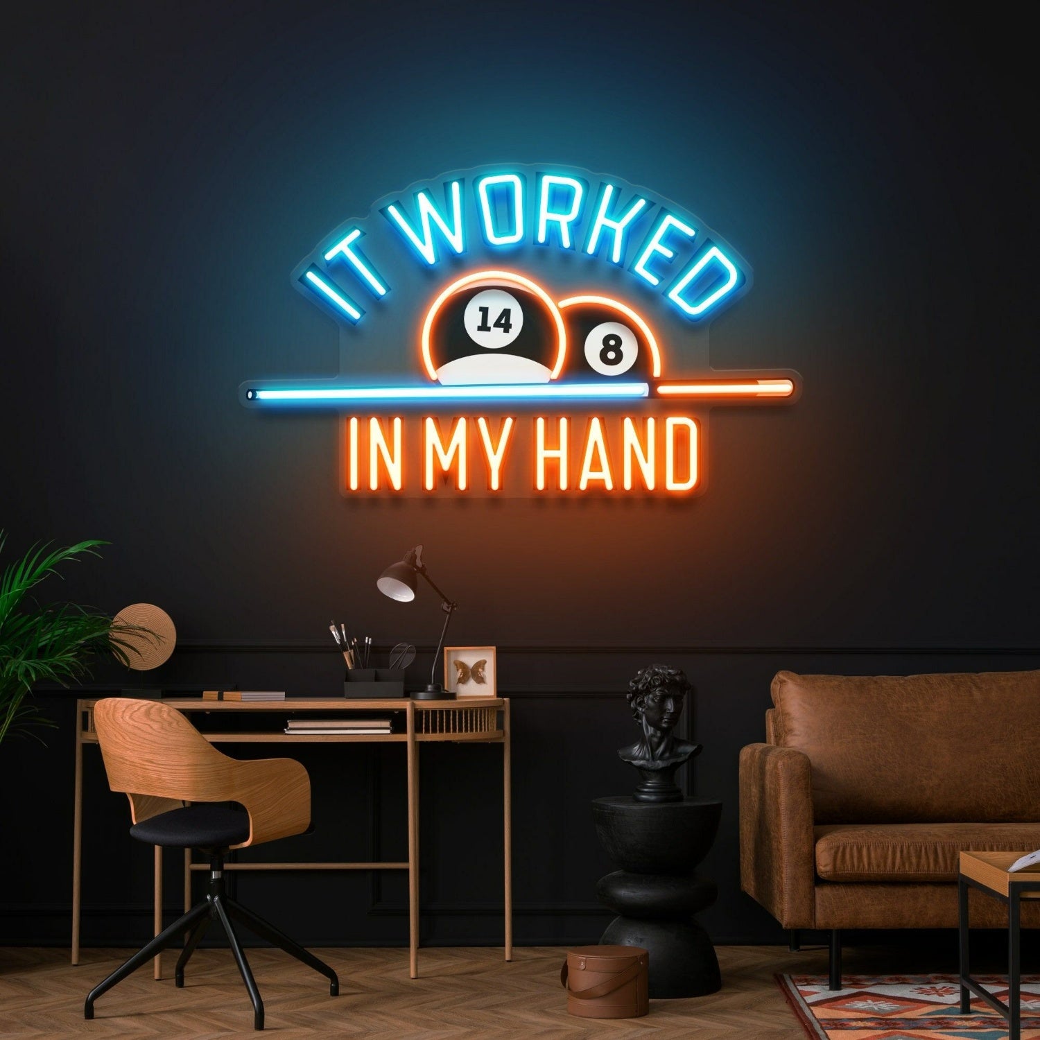 Striking Billiards Wall Decor Business Logo Sign Led Uv Neon Sign | Shineneon