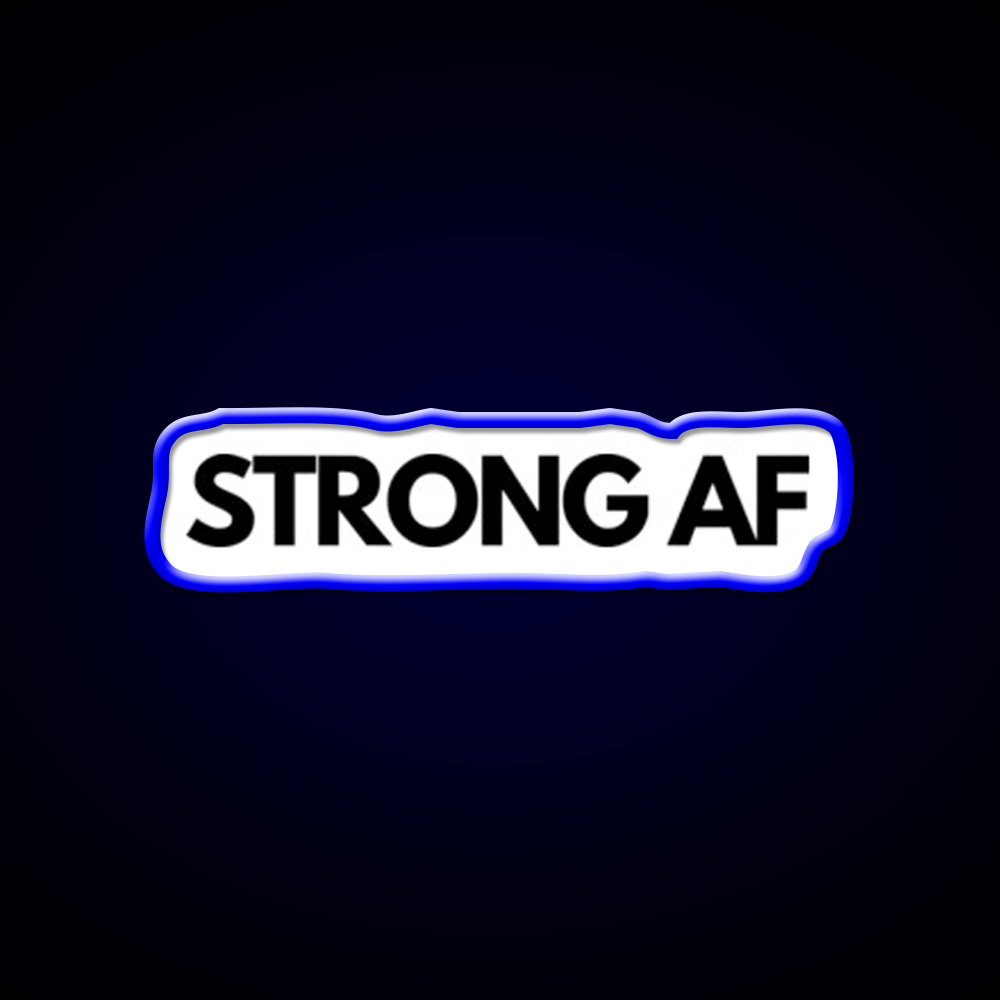 Strong Af Gym Fitness Led Neon Sign Rgb Color