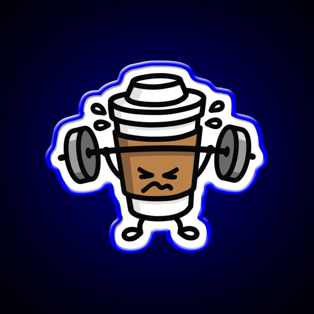 Strong Coffee Lift Workout Gym Fitness Led Neon Sign Rgb Color