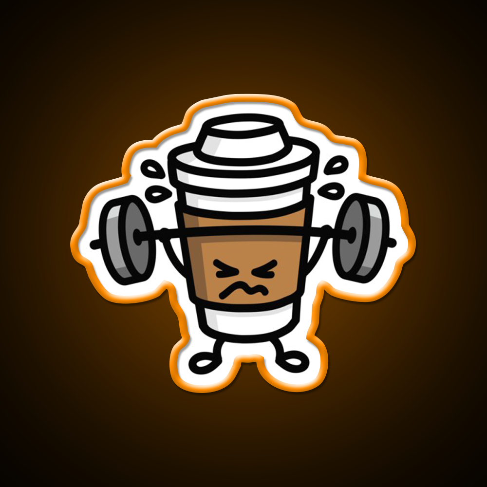 Strong Coffee Lift Workout Gym Fitness Led Neon Sign Rgb Color