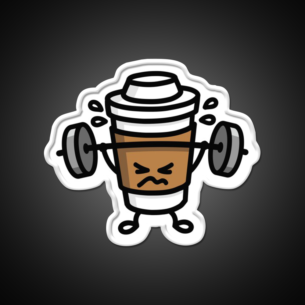 Strong Coffee Lift Workout Gym Fitness Led Neon Sign Rgb Color