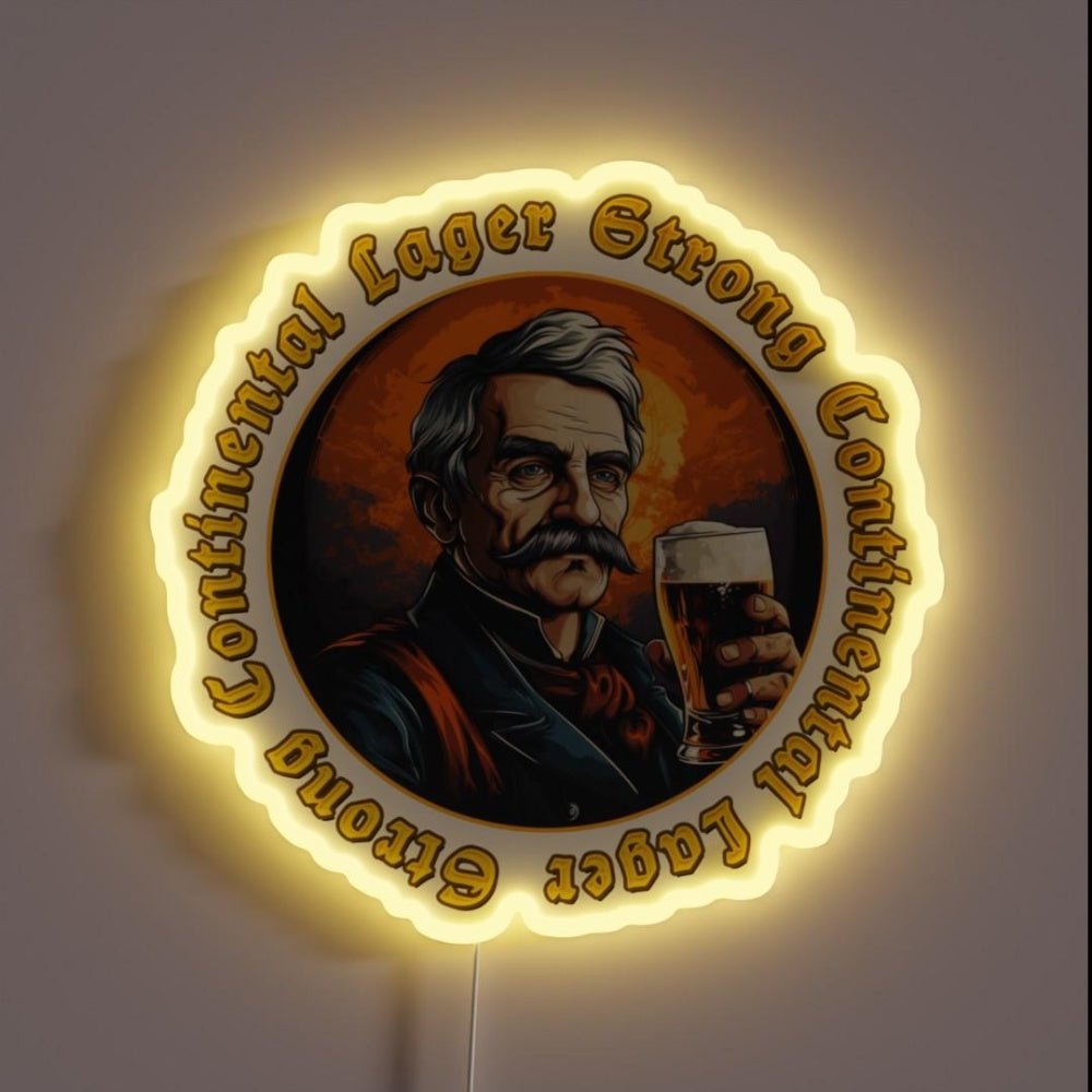 Strong Continental Lager Rgb Led Neon Sign - Shineneon