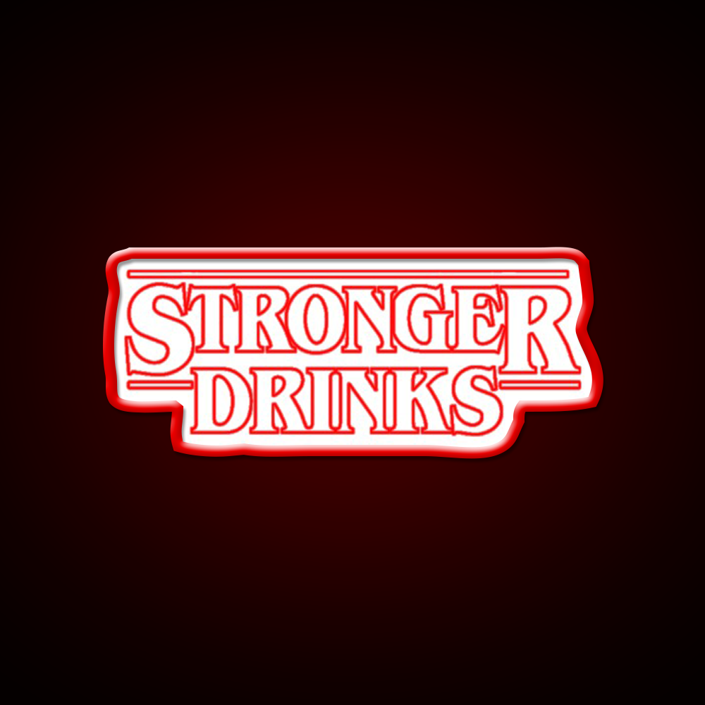 Stronger Drinks Cocktail Bar Decor Led Neon Sign Rgb Color - LED neon sign view 10